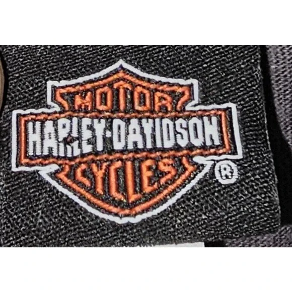 Harley-Davidson T-Shirt Skull V Neck Gray Plus Size 2X Okoboji Iowa - Picture 6 of 8